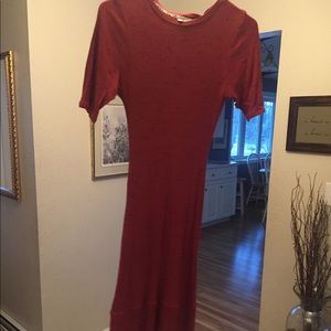 Rust colored skater dress